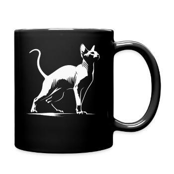 Sphynx Cat Design for Cat Lovers - Full Colour Mug - black - Right