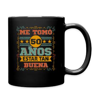 Il m’a fallu 50 ans pour être une si bonne femme d’anniversaire - Mug uni - noir - Droite