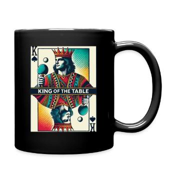 Rétro jouer au ping-pong king - Mug uni - noir - Droite