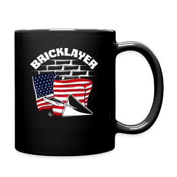 Maurer American Pride Flag Design - Full Colour Mug - black - Right
