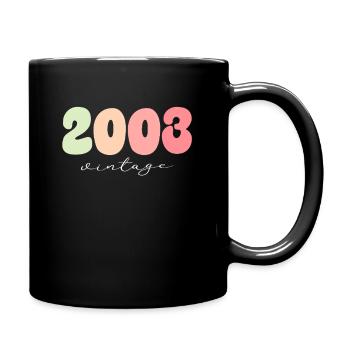 Birthday Year of birth 2003 - Full Colour Mug - black - Right