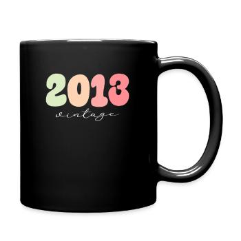 Anniversaire Année de naissance 2013 - Mug uni - noir - Droite