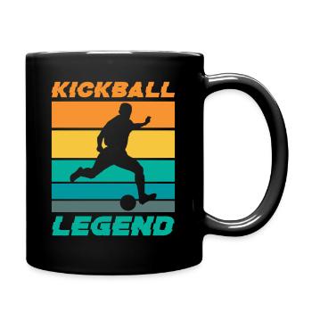 Kickball Legend Kick Ball Player Playground Sports - Tasse einfarbig - Schwarz - Rechts