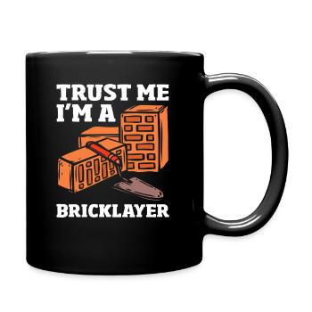 Mason, trust me, I am a mason - Full Colour Mug - black - Right