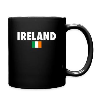 Ireland Irland Irische Flagge Stolzer Ire - Tasse einfarbig - Schwarz - Rechts
