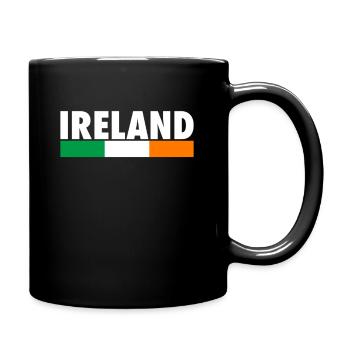 Ireland Irland Irische Flagge Stolzer Ire - Tasse einfarbig - Schwarz - Rechts