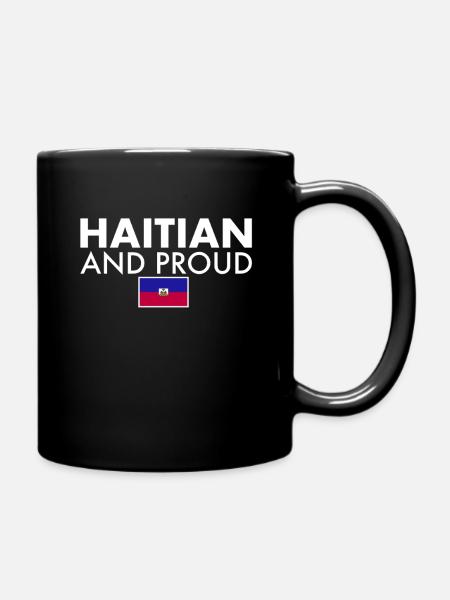 Haïtien et fier drapeau d’Haïti Haïti - Mug uni - noir