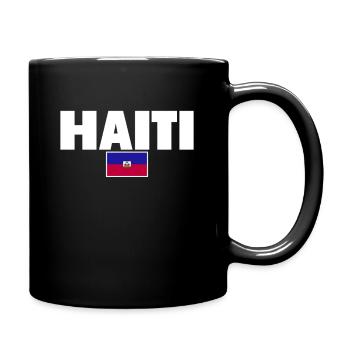 Haïti Drapeau haïtien Haïtien - Mug uni - noir - Droite
