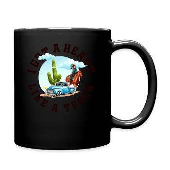 I Got A Heart Like A Truck - Full Colour Mug - black - Right