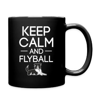 Keep Calm And Flyball Canine Sports Dog Trainer - Mug uni - noir - Droite