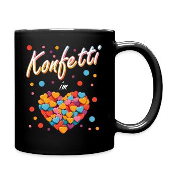 confettis carnaval carnaval design amusant - Mug uni - noir - Droite