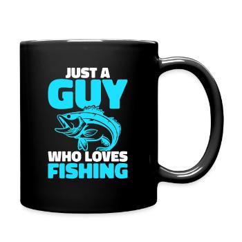 Juste un gars qui aime la pêche - Mug uni - noir - Droite