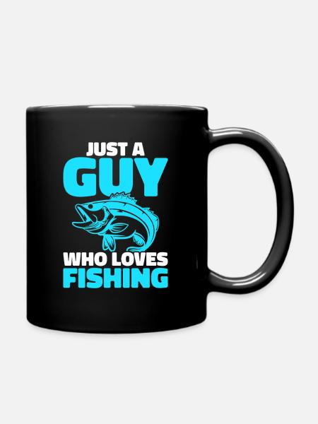 Juste un gars qui aime la pêche - Mug uni - noir