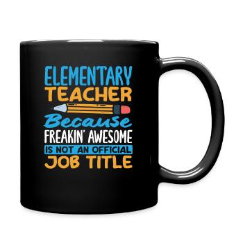 Grundschullehrer, Weil Er Verdammt Gut Ist - Tasse einfarbig - Schwarz - Rechts