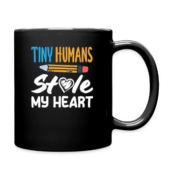 Elementary School Teacher Tiny Humans Stole My Heart - Full Colour Mug - black - Right
