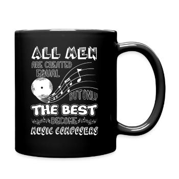 Music Composer Best Men Become Music Composers - Full Colour Mug - black - Right
