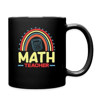 Cadeau de mathématiques pour professeur de mathématiques - Mug uni - noir - Droite