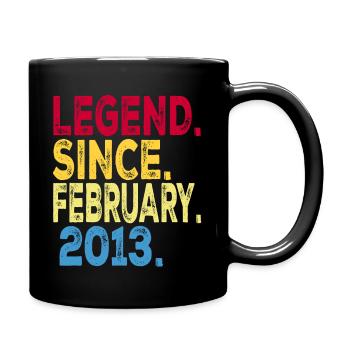 Légende depuis février 2013 Design For Kids, - Mug uni - noir - Droite