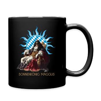 Sonnenkönig Maggus von Bayern - Satire T-Shirt - Tasse einfarbig - Schwarz - Rechts