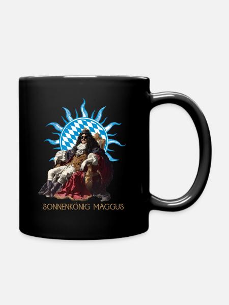 Sonnenkönig Maggus von Bayern - Satire T-Shirt - Tasse einfarbig - Schwarz