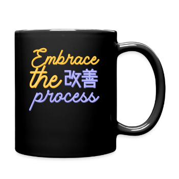 Le Kaizen japonais adopte le processus - Mug uni - noir - Droite