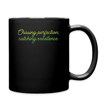 Kaizen-Mindset auf der Jagd nach Perfektion - Tasse einfarbig - Schwarz - Rechts