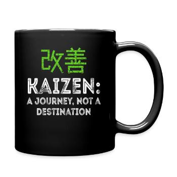 Kaizen A Journey Not A Destination - Full Colour Mug - black - Right