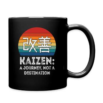 Kaizen A Journey Not A Destination - Full Colour Mug - black - Right