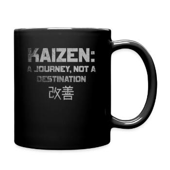 Kaizen A Journey Not A Destination - Full Colour Mug - black - Right