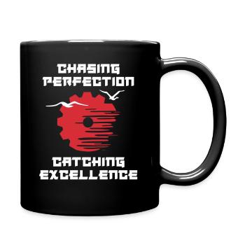 Kaizen-Mindset auf der Jagd nach Perfektion - Tasse einfarbig - Schwarz - Rechts