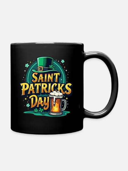 Saint Patrick`s Day Beer - Tasse einfarbig - Schwarz