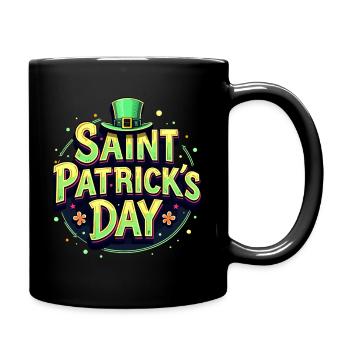 Saint Patrick's Day Beer - Full Colour Mug - black - Right