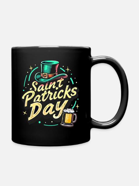 Saint Patrick`s Day Beer - Tasse einfarbig - Schwarz