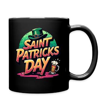 Saint Patrick's Day Beer - Full Colour Mug - black - Right