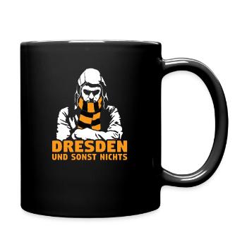 Dresden und sonst nichts - Tasse einfarbig - Schwarz - Rechts