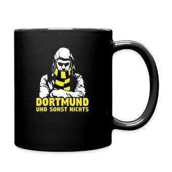 Dortmund und sonst nichts - Tasse einfarbig - Schwarz - Rechts
