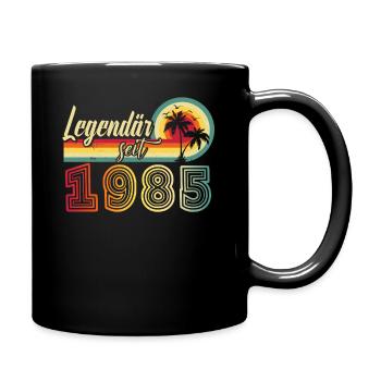 Légendaire depuis 1985 Texte allemand vintage - Mug uni - noir - Droite