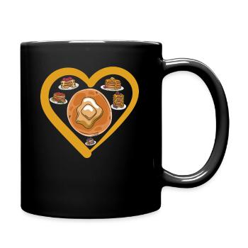 Variété de crêpes dans l’âme - Mug uni - noir - Droite