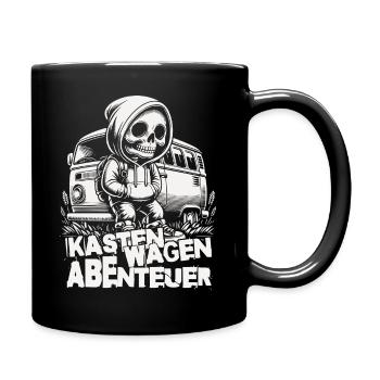 Kastenwagen Abenteuer - Tasse einfarbig - Schwarz - Rechts