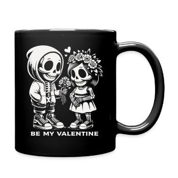 Be my Valentine - Tasse einfarbig - Schwarz - Rechts