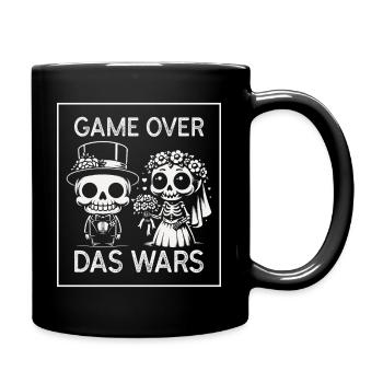 Game Over Das Wars Junggesellenabschied - Tasse einfarbig - Schwarz - Rechts