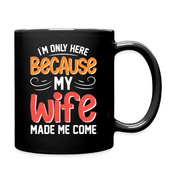 Humorvolles Ehemann Spruchdesign - Tasse einfarbig - Schwarz - Rechts