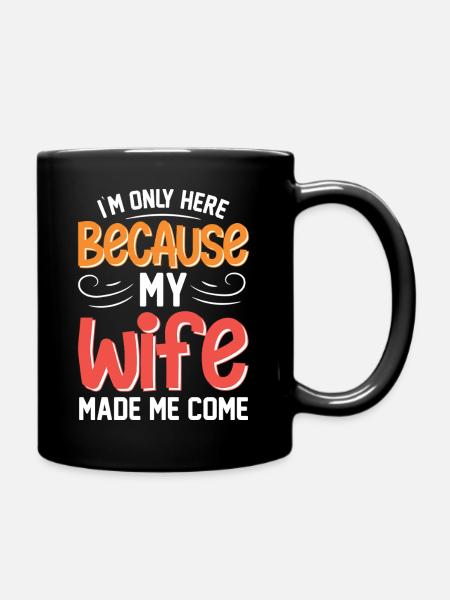 Humorvolles Ehemann Spruchdesign - Tasse einfarbig - Schwarz