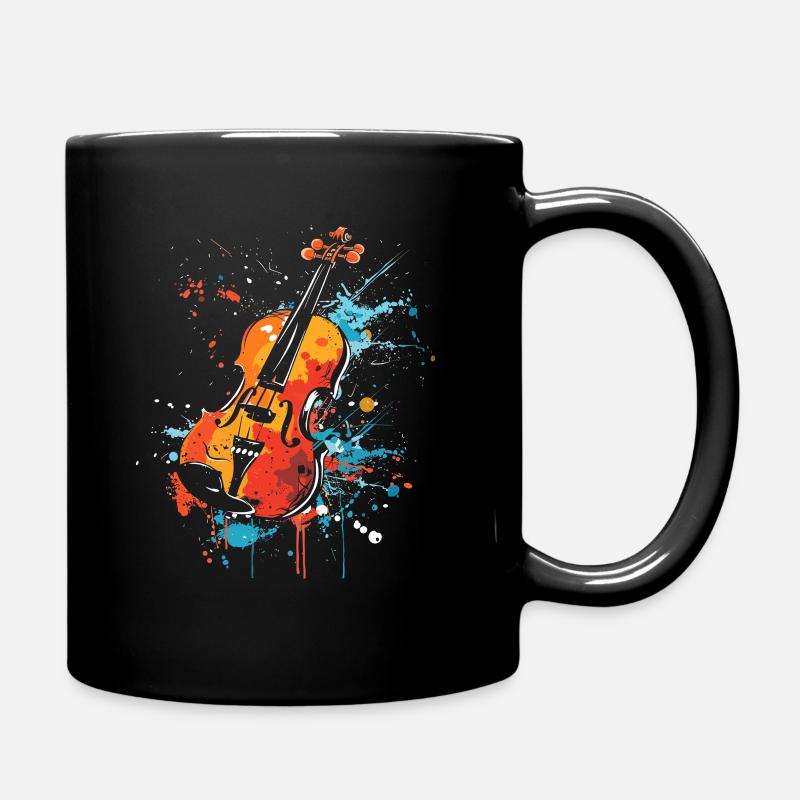 Violon Street Art - Mug uni - noir