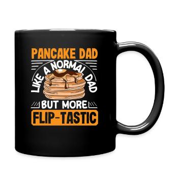 Pancake dad more than normal dad - Full Colour Mug - black - Right