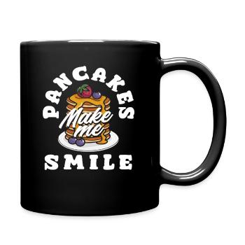 Pfannkuchen Machen Mich Lächeln - Tasse einfarbig - Schwarz - Rechts