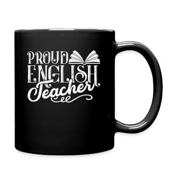 English Teacher Proud English Teacher - Full Colour Mug - black - Right