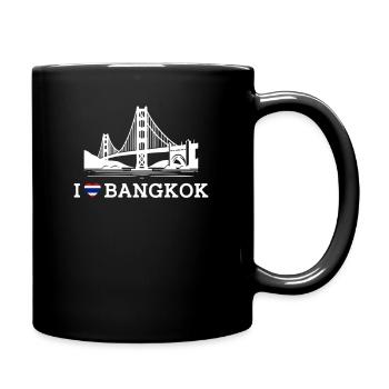 J’aime Bangkok Drapeau Golden Gate Bridge Thaïlande - Mug uni - noir - Droite