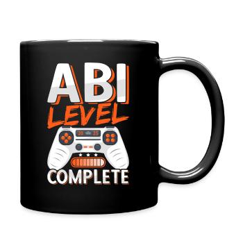 Abi 2025 Abitur Gymnasium Abschluss Abiturient - Tasse einfarbig - Schwarz - Rechts
