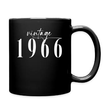 Millésime 1966 Élégant Minimaliste Anniversaire - Mug uni - noir - Droite